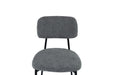 CHAISE AZRA PIED METAL NOIR ASSISES TISSU HERITAGE ANTHRACITE - image 6