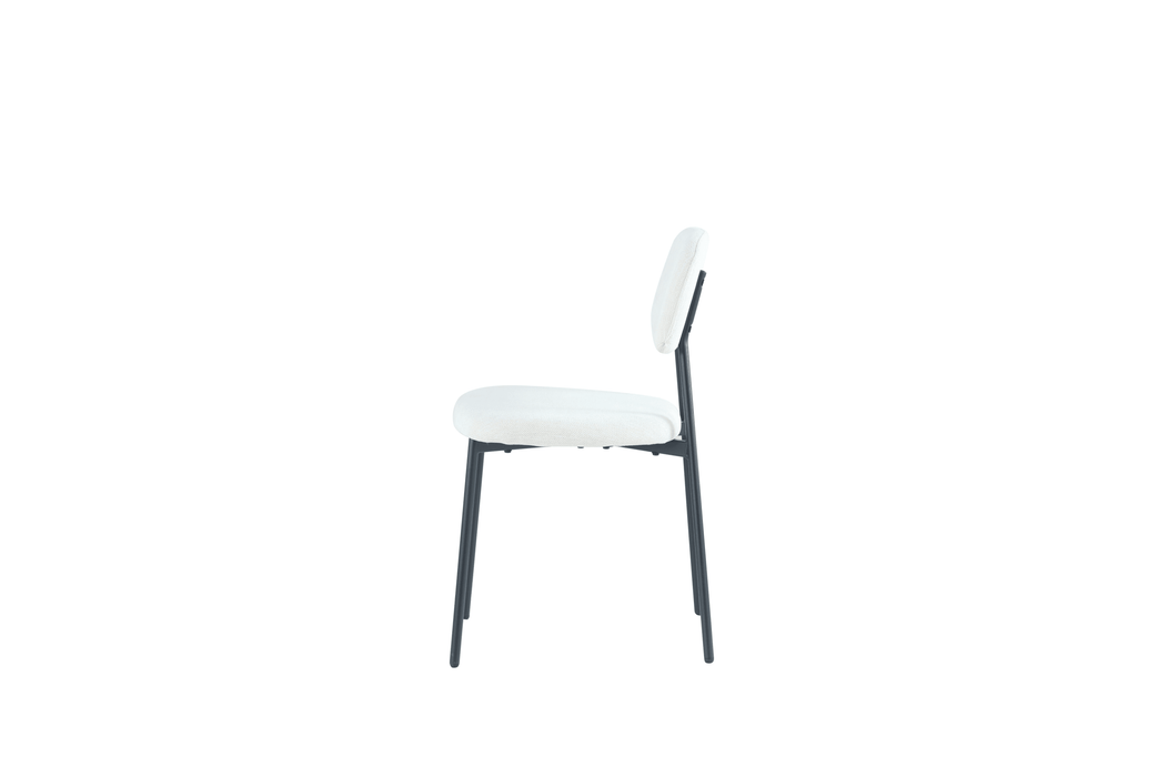 CHAISE AZRA PIED METAL NOIR ASSISES TISSU HERITAGE
BEIGE - image 3