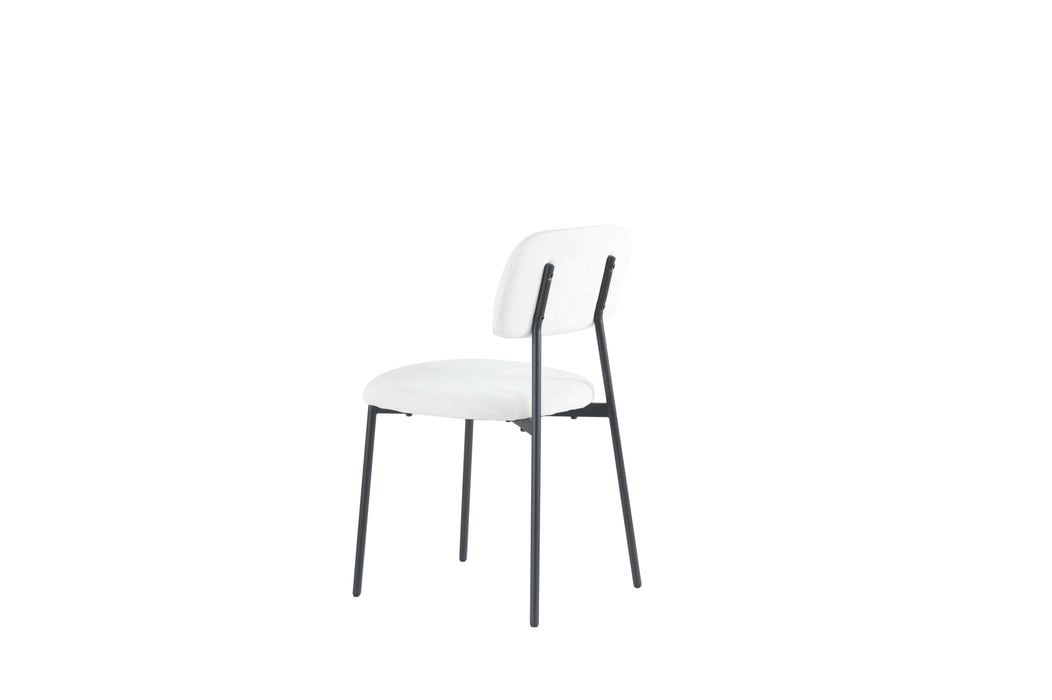 CHAISE AZRA PIED METAL NOIR ASSISES TISSU HERITAGE
BEIGE - image 4
