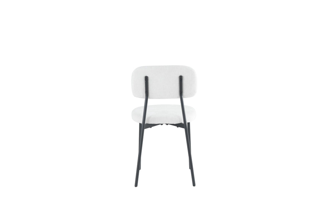 CHAISE AZRA PIED METAL NOIR ASSISES TISSU HERITAGE
BEIGE - image 5