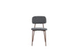 CHAISE AZRA PIED EFFET NOYER ASSISES TISSU HERITAGE ANTHRACITE - image 1