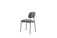 CHAISE AZRA PIED EFFET NOYER ASSISES TISSU HERITAGE ANTHRACITE - image 4