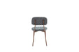 CHAISE AZRA PIED EFFET NOYER ASSISES TISSU HERITAGE ANTHRACITE - image 5