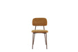 CHAISE AZRA PIED EFFET NOYER ASSISES TISSU HERITAGE OCRE - image 1