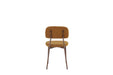 CHAISE AZRA PIED EFFET NOYER ASSISES TISSU HERITAGE OCRE - image 5