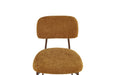 CHAISE AZRA PIED EFFET NOYER ASSISES TISSU HERITAGE OCRE - image 6