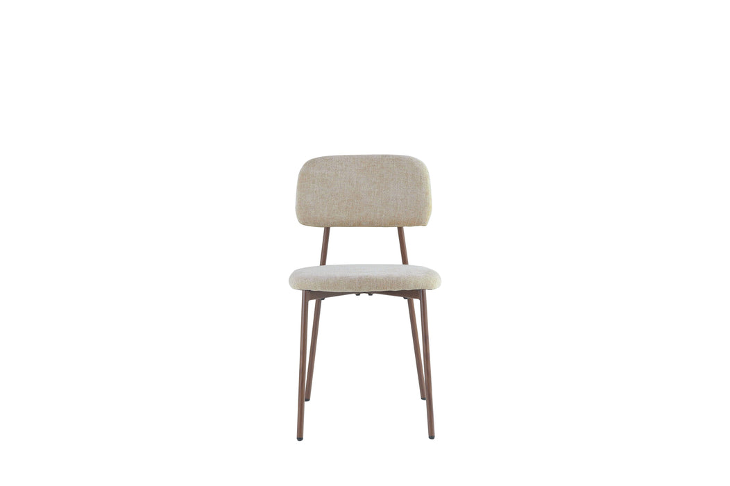 CHAISE AZRA PIED EFFET NOYER ASSISES TISSU HERITAGE SABLE - image 1