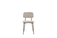 CHAISE AZRA PIED EFFET NOYER ASSISES TISSU HERITAGE SABLE - image 1