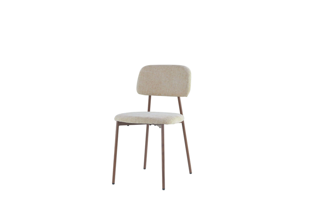 CHAISE AZRA PIED EFFET NOYER ASSISES TISSU HERITAGE SABLE - image 2