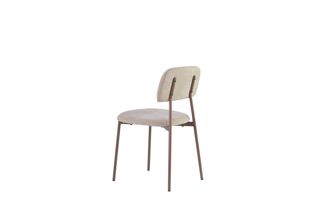CHAISE AZRA PIED EFFET NOYER ASSISES TISSU HERITAGE SABLE - image 4