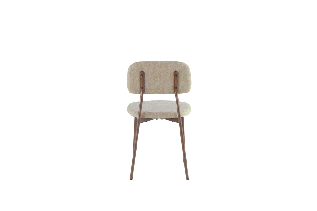 CHAISE AZRA PIED EFFET NOYER ASSISES TISSU HERITAGE SABLE - image 5