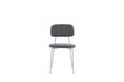 CHAISE AZRA PIED METAL TAUPE ASSISES TISSU HERITAGE ANTHRACITE - image 1