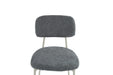 CHAISE AZRA PIED METAL TAUPE ASSISES TISSU HERITAGE ANTHRACITE - image 6