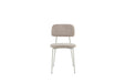 CHAISE AZRA PIED METAL TAUPE ASSISES TISSU HERITAGE SABLE - image 1