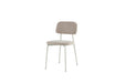 CHAISE AZRA PIED METAL TAUPE ASSISES TISSU HERITAGE SABLE - image 2