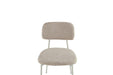 CHAISE AZRA PIED METAL TAUPE ASSISES TISSU HERITAGE SABLE - image 6