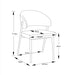 CHAISE LAMIA PIEDS METAL NOIR TISSU VELOURS ANTHRACITE - image 5