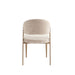 CHAISE LAMIA PIEDS EFFET BOIS TISSU MARBELLA MARRON GLACE - image 3