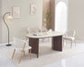 CHAISE LAMIA PIEDS EFFET BOIS TISSU VELOURS BEIGE - image 5
