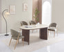 CHAISE LAMIA PIEDS EFFET BOIS TISSU VELOURS TAUPE - image 5
