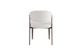 CHAISE LAMIA PIEDS EFFET NOYER TISSU VELOURS BEIGE - image 3