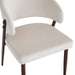 CHAISE LAMIA PIEDS EFFET NOYER TISSU VELOURS BEIGE - image 4