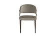 CHAISE LAMIA PIEDS EFFET NOYER TISSU VELOURS TAUPE - image 1