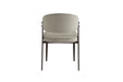 CHAISE LAMIA PIEDS EFFET NOYER TISSU VELOURS TAUPE - image 3