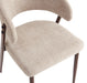 CHAISE LAMIA PIEDS EFFET NOYER TISSU MARBELLA MARRON GLACE - image 4
