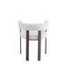 CHAISE VAIANA PIED EFFET NOYER ASSISES VELOURS BEIGE - image 3