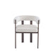 CHAISE VAIANA PIED EFFET NOYER ASSISES VELOURS BEIGE - image 1