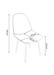 CHAISE SCANDINAVE GOLD VELOURS VERT CANARD - image 4