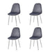 Lot de chaises Scandinave ALVEOLE Chrome - image 2