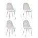 Lot de chaises Scandinave ALVEOLE Chrome - image 2