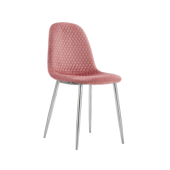 Lot de chaises Scandinave ALVEOLE Chrome - image 1