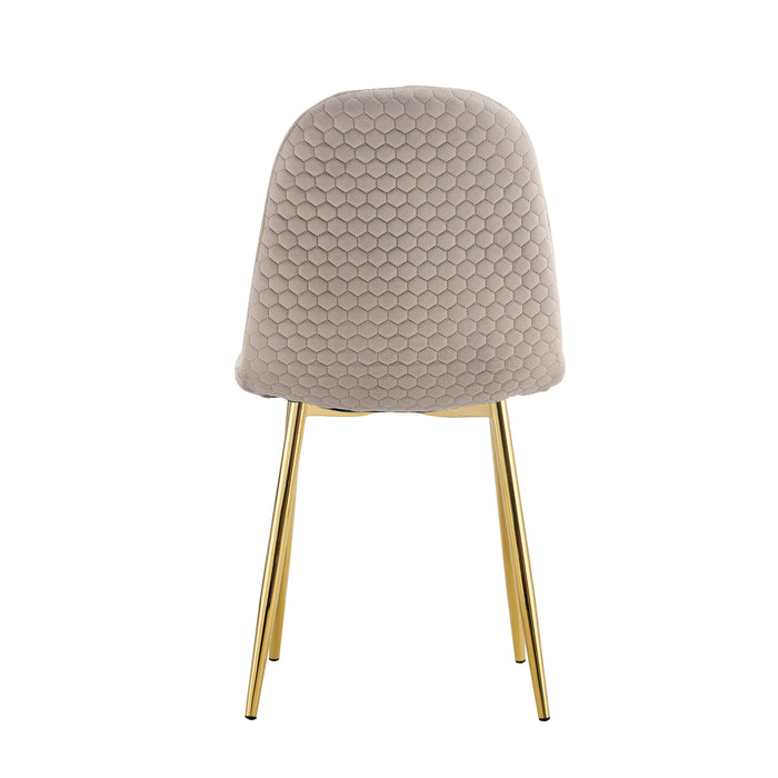 Lot de chaises Scandinave ALVEOLE Gold - image 2