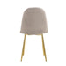 Lot de chaises Scandinave ALVEOLE Gold - image 2