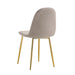 Lot de chaises Scandinave ALVEOLE Gold - image 3