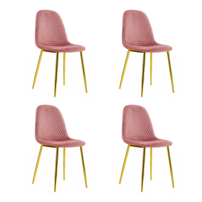 Lot de chaises Scandinave ALVEOLE Gold - image 3