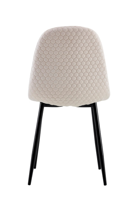 Lot de 4 chaises Scandinave ALVEOLE Métal noir - image 2