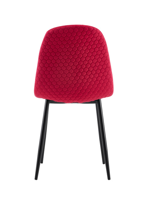 Lot de 4 chaises Scandinave ALVEOLE Métal noir - image 2