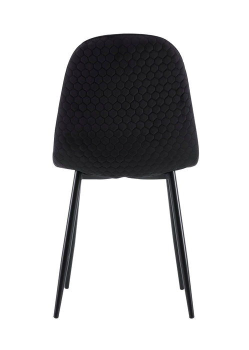 Lot de 4 chaises Scandinave ALVEOLE Métal noir - image 2