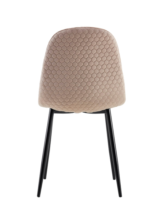 Lot de 4 chaises Scandinave ALVEOLE Métal noir - image 2