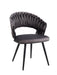 Lot de 2 chaises Carolina Pieds Métal Noir - image 1