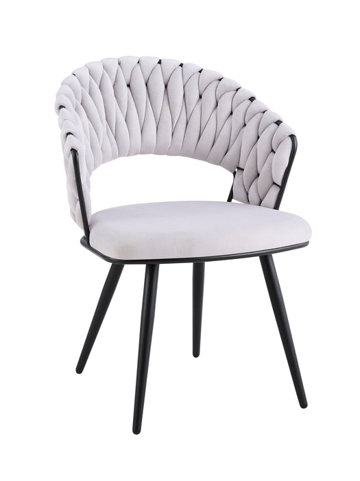 Lot de 2 chaises Carolina Pieds Métal Noir - image 1