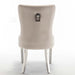 Lot de 2 chaises POIGNEE Clouté en velours pied chromé - image 2