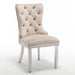 Lot de 2 chaises POIGNEE Clouté en velours pied chromé - image 1