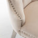 Lot de 2 chaises POIGNEE Clouté en velours pied chromé - image 4