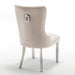 Lot de 2 chaises POIGNEE Clouté en velours pied chromé - image 6