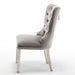 Lot de 2 chaises POIGNEE Clouté en velours pied chromé - image 2
